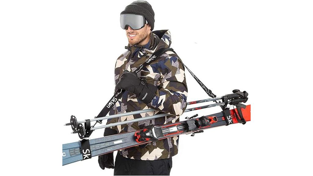 ski and pole transport strap