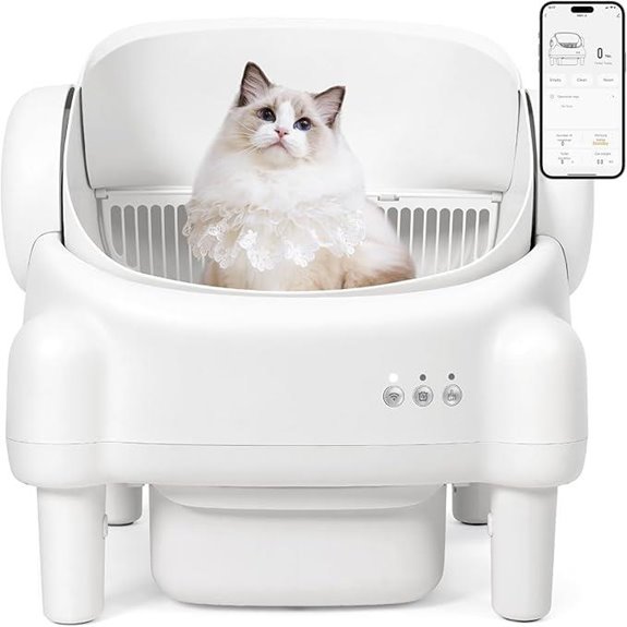 Self-Cleaning Automatic Cat Litter Box with App