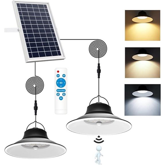 solar pendant lights set