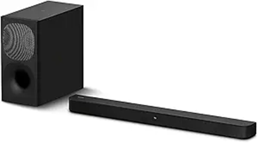 sony 2 1 soundbar subwoofer