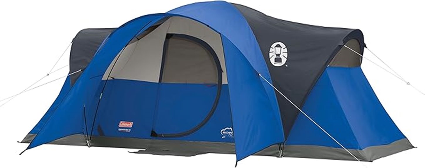 spacious family camping tent