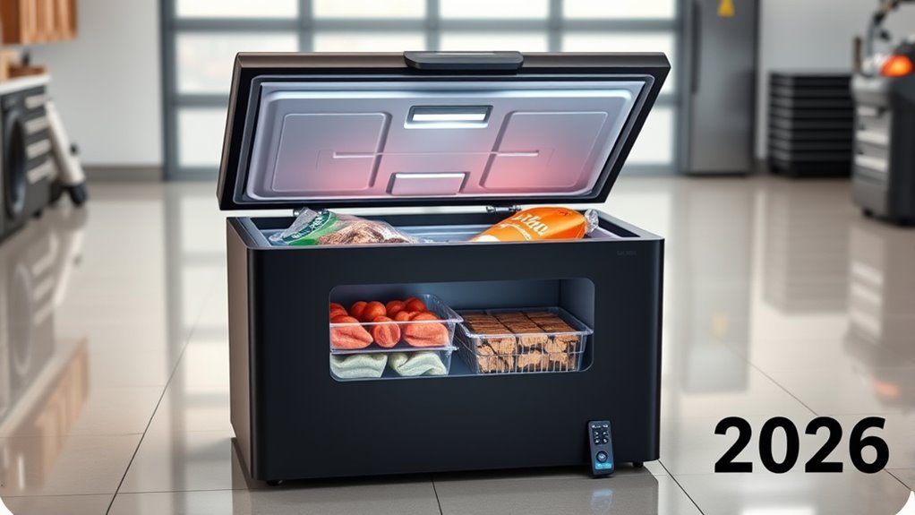 storage space and controls