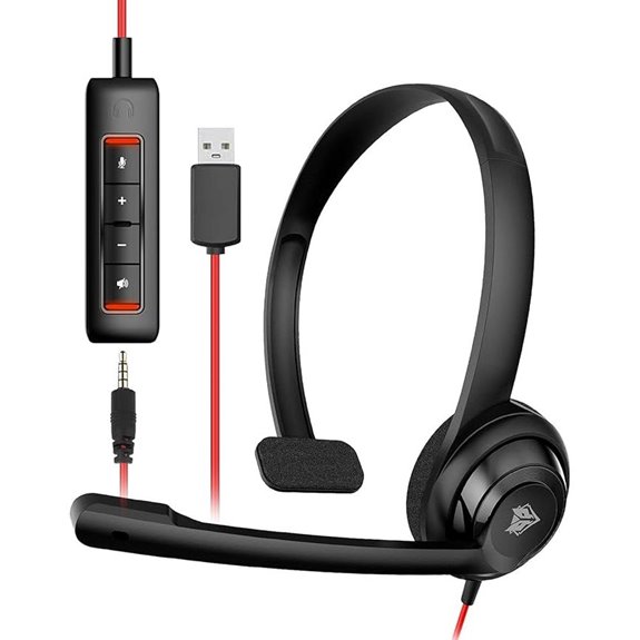NUBWO HW02 USB Headset with Microphone and Control