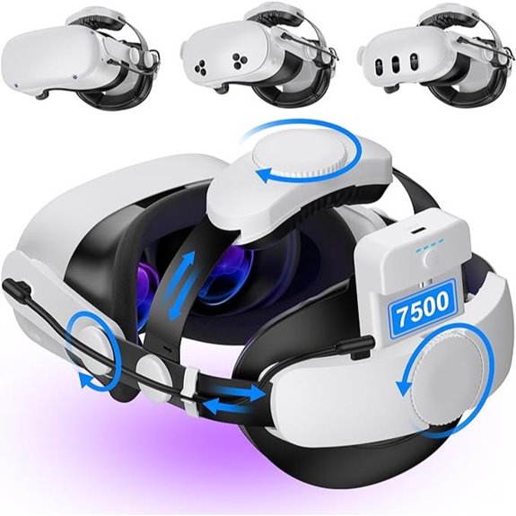 Kawaye VR Head Strap with Hot-Swap Battery for Quest
