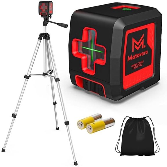 Laser Level with Tripod 100ft Waterproof Self-Leveling
