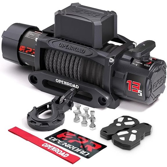 OPENROAD 13500 lb Waterproof Electric Winch with Wireless Remotes