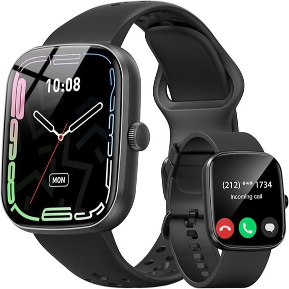 Smart Watch with Call Heart Rate Waterproof Fitness Tracker
