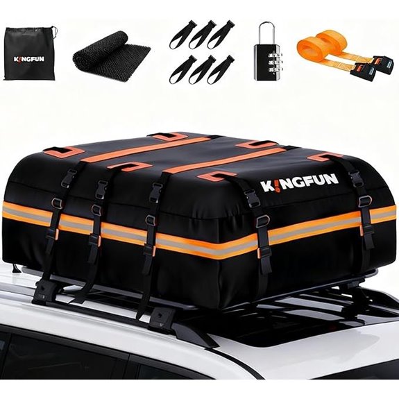 Kingfun Waterproof Car Roof Cargo Carrier (20 cu ft)