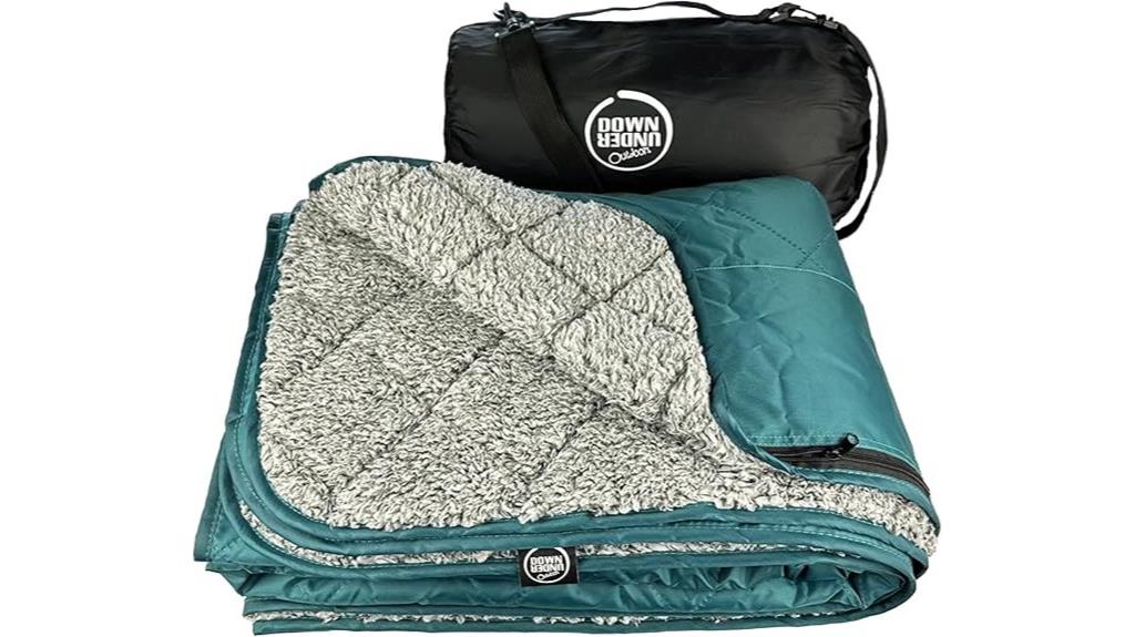 waterproof sherpa stadium blanket
