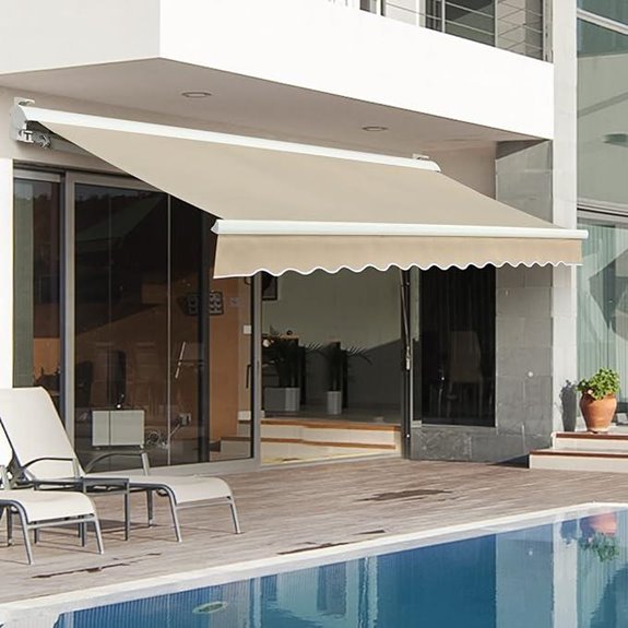 Diensweek 12'x10' Motorized Retractable Patio Awning