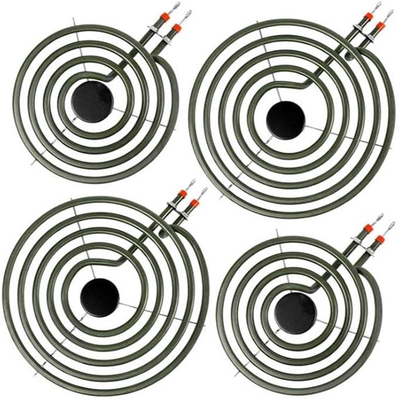 S-Union 4-Pack Range Burner Elements for Whirlpool Models