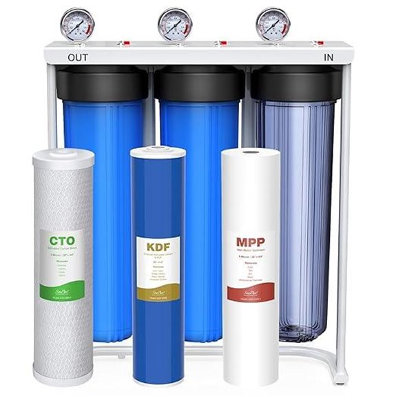 SimPure Whole House 3-Stage Water Filter System