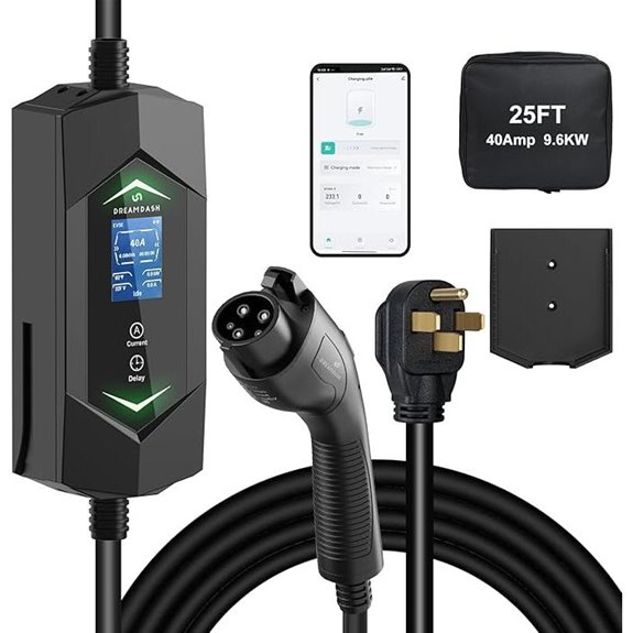 Level 2 EV Charger with WiFi and 40A Fast Charging