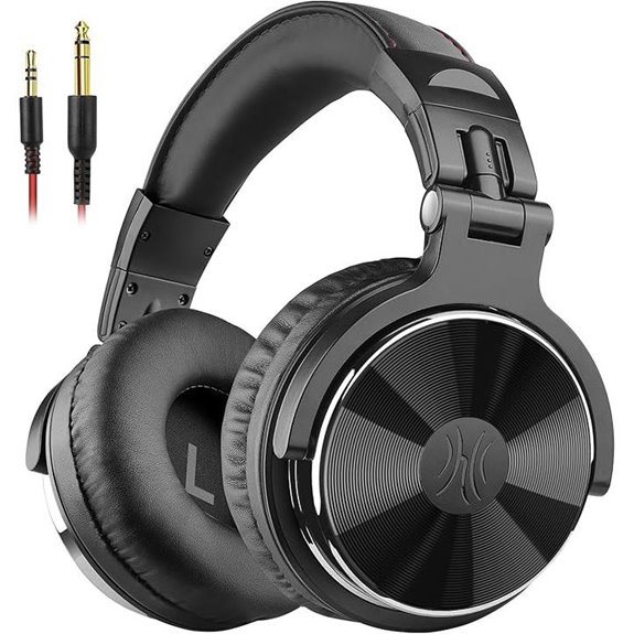 wired studio monitor headphones
