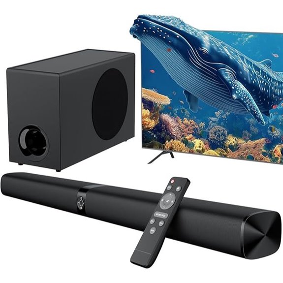 Bluetooth Soundbar with Subwoofer and Equalizer