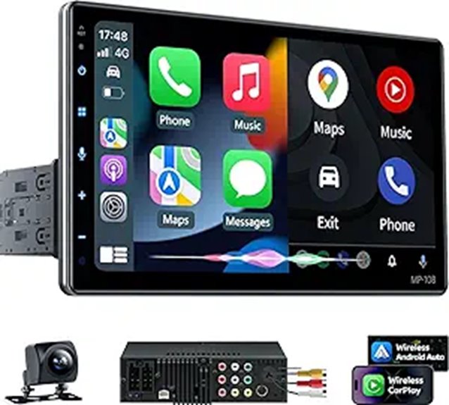 wireless car stereo with applecarplay