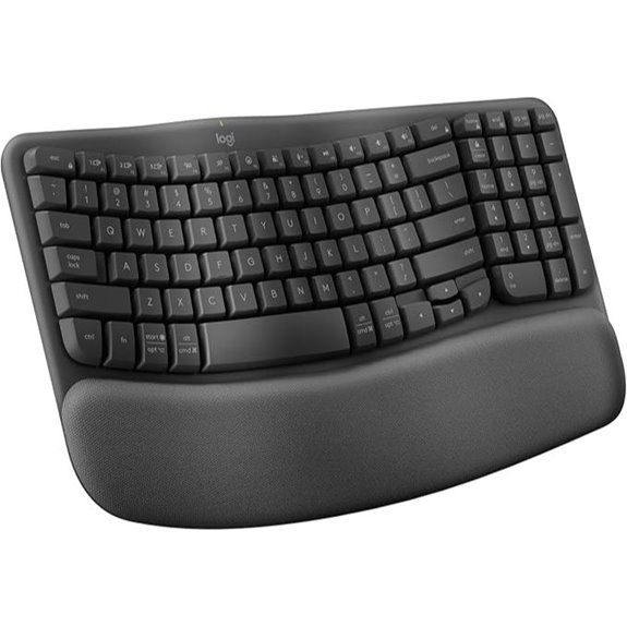 Logitech Wave Wireless Ergonomic Keyboard with Palm Rest