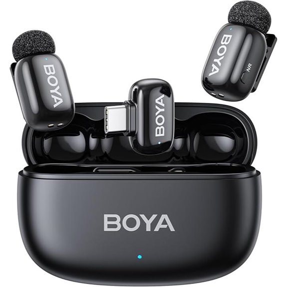 BOYA Mini 2 Wireless Lavalier Microphones for Phones