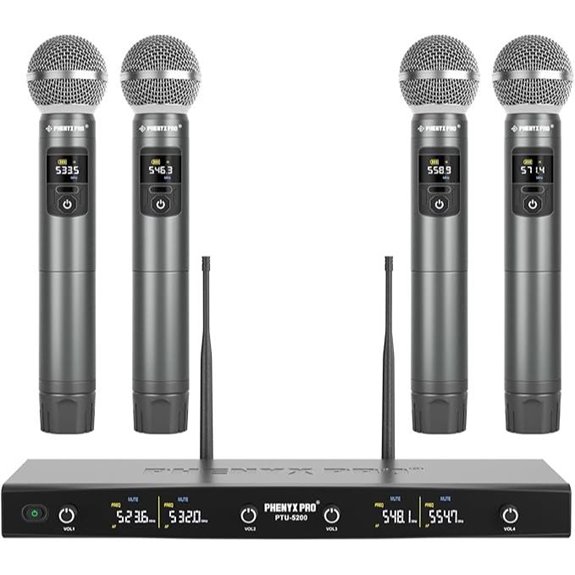 wireless microphone system four