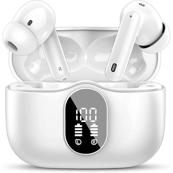 Wireless Bluetooth Earbuds with Noise Cancelling Mic