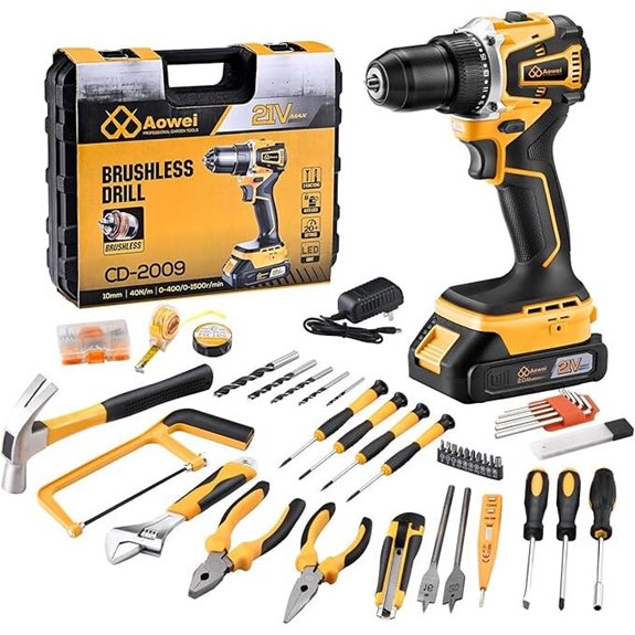 Brushless Cordless Drill Kit with Battery and Charger
