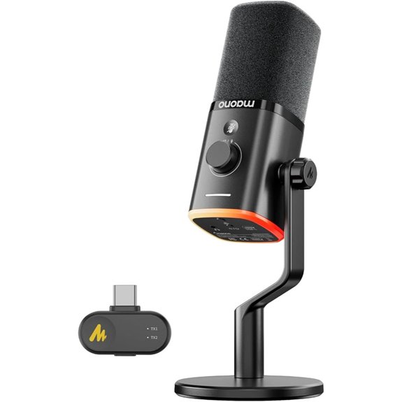 MAONO PD100W Wireless/USB Microphone for Streaming