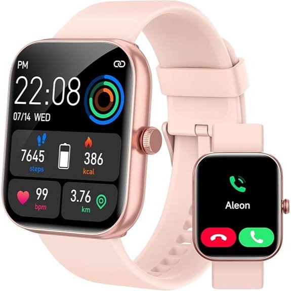 Women’s Smartwatch with Bluetooth Heart Rate & Sleep Monitoring