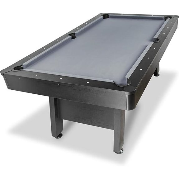 GoSports Pool Table with Wood Finish and Felt