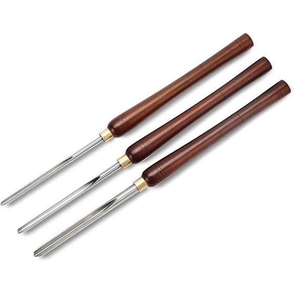 Woodturning Bowl Gouge Set with Beech Handles