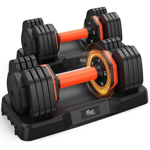 adjustable dumbbells with storage