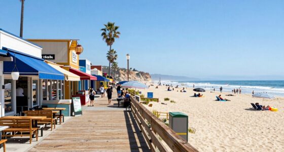 beach town with activities