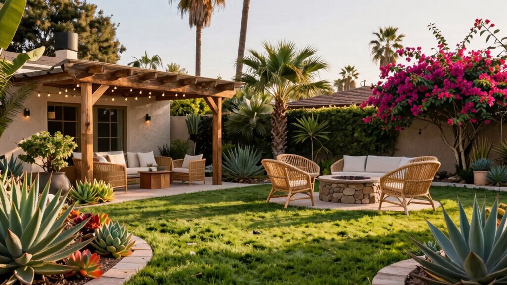 comfortable inviting outdoor retreat