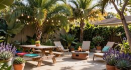 cozy lush outdoor space