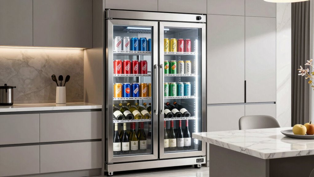 energy efficient properly installed beverage fridge