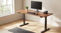ergonomic standing desk setup