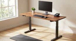 ergonomic standing desk setup