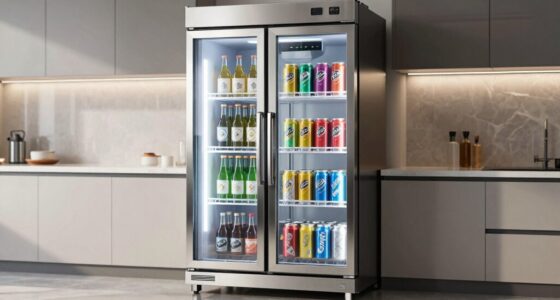 modern kitchen beverage storage