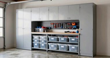 organized garage storage system