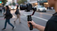 steady handheld camera footage