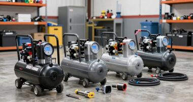 top garage air compressors