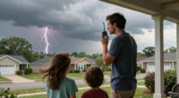 Severe storms traveling across Indiana on Father's Day