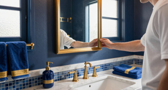 7 Best Blue And Gold Bathroom Decor In 2026