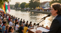 Commissioner Roswall Gives An Opening Address At The 9Th Water Festival