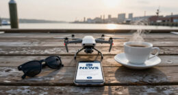 Ukrainian Drone Attack On Russian Port City Kills Four. Fire Reported At Port.